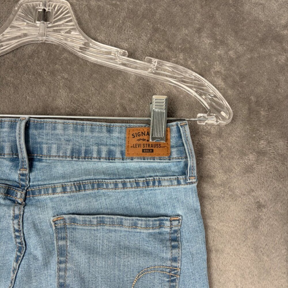 Signature by Levi Strauss Baby Bump Skinny Jeans Women’s XS Light Wash Maternity - Picture 7 of 9